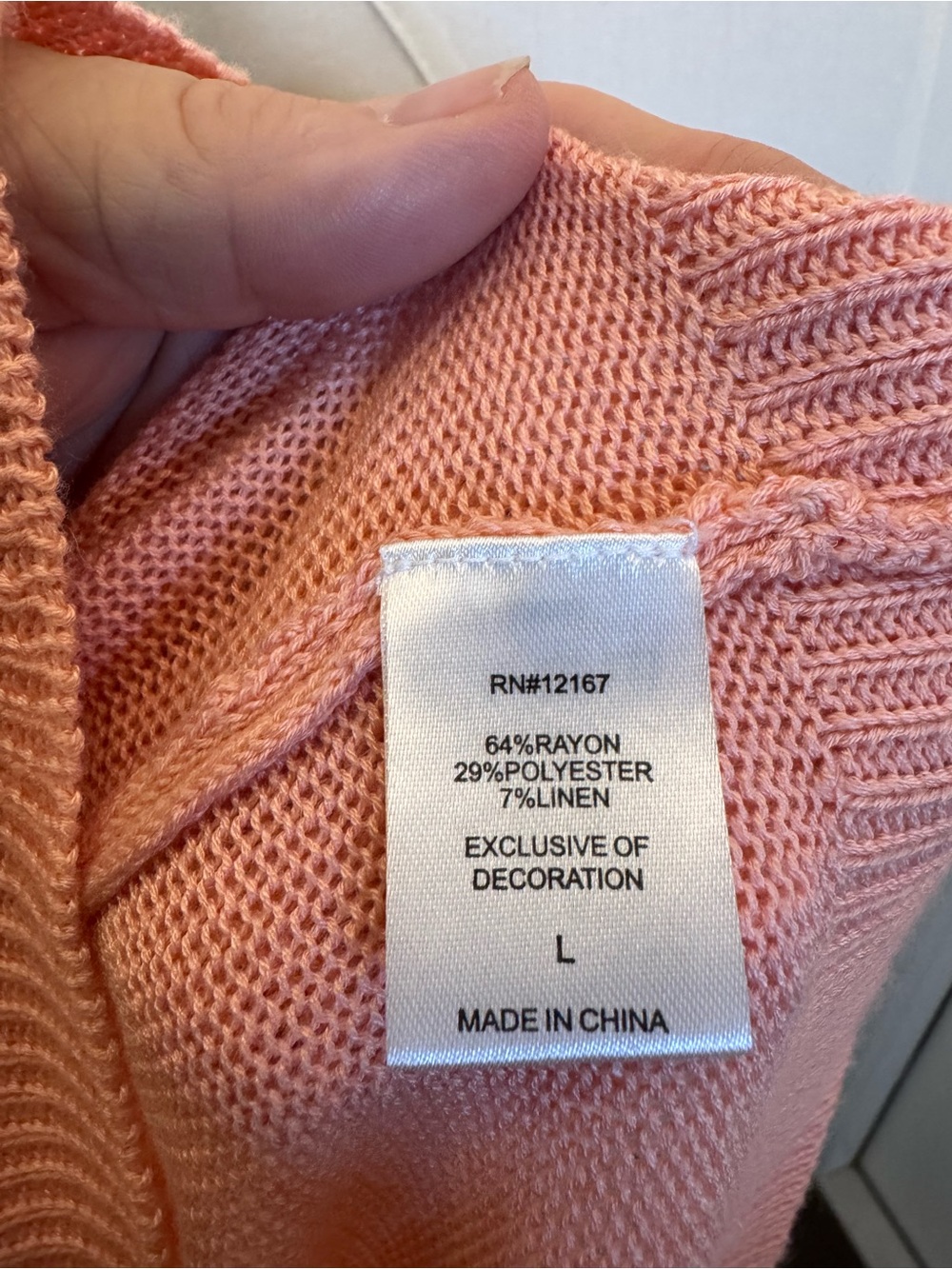 Laurie Felt Linen Blend Summer Sweater Embroidered Hello Sunshine Cruise Vacay L - Picture 5 of 5